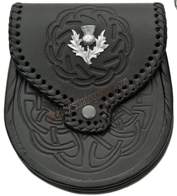 Basic Celtic Knot And Thistle Sporran (image for) Basic Celtic Knot And Thistle Sporran