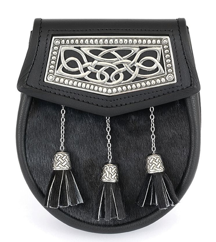 Celtic Plate Fur Sporran (image for) Celtic Plate Fur Sporran
