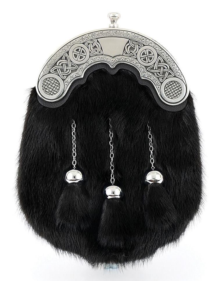 Mink Fur Celtic Sporran (image for) Mink Fur Celtic Sporran